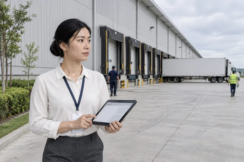 Asset manager reviewing tenant performance