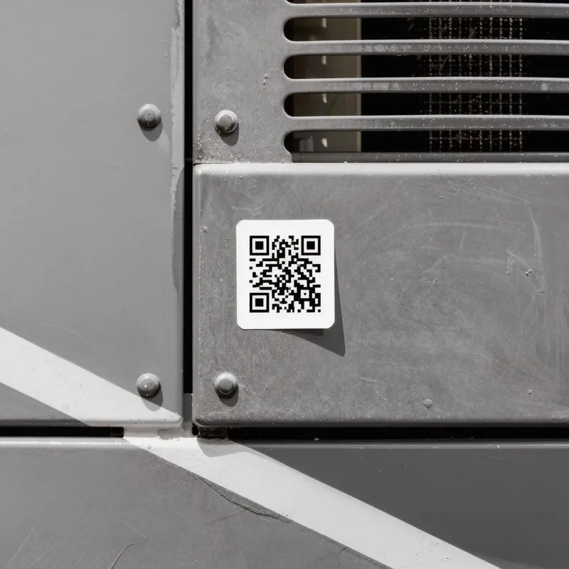 Tagged plant equipment